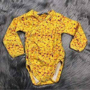 Inchworm Alley Baby 3-6M Yellow Lego Head Bodysuit